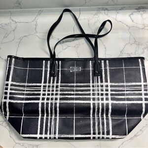 Lauren Ralph Lauren Black and White Large Tote